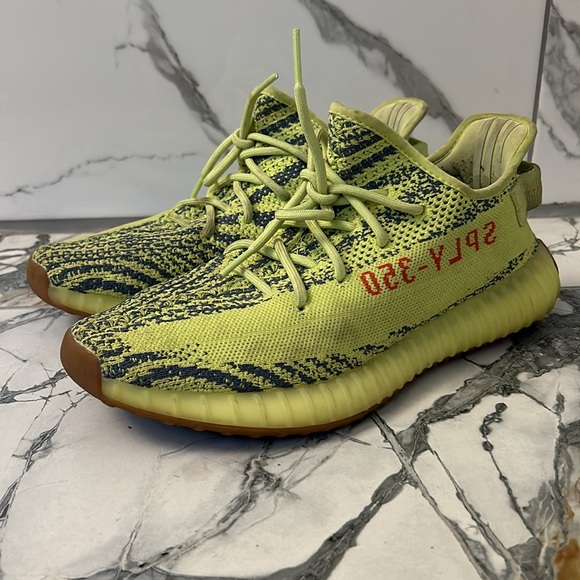 adidas Yeezy Boost 350 V2 'Semi Frozen Yellow' B37572 size US 11 - Picture 3 of 10